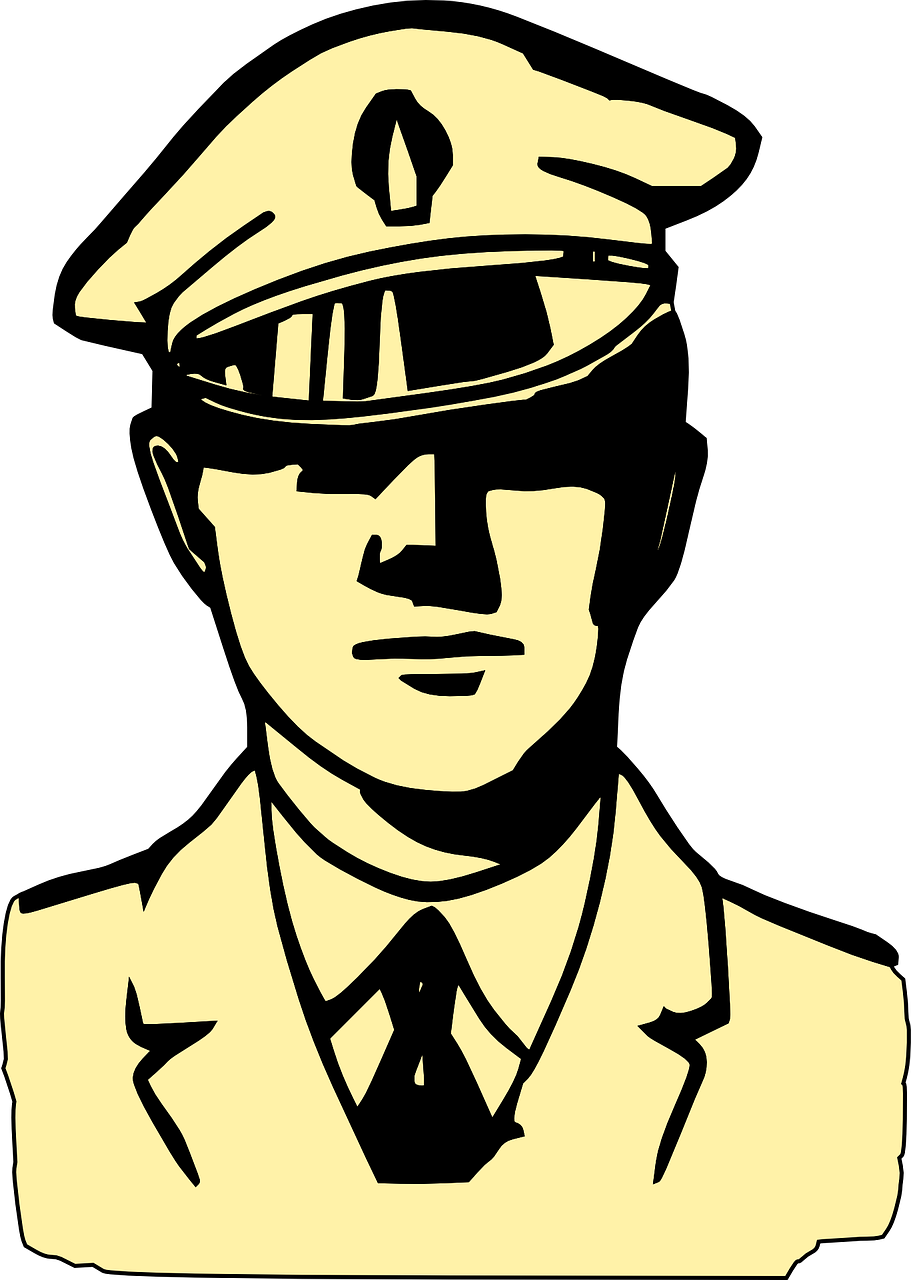 Police Service Officer Arrest Png Image - Black And White Police Clip Art (911x1280)