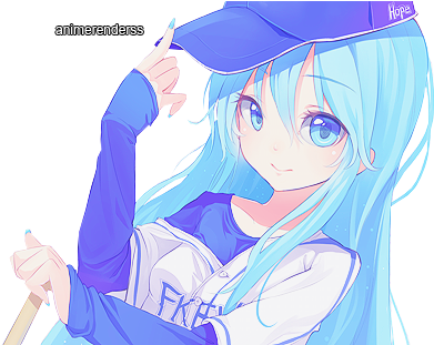 Blue Hair - Anime Profile Pictures Gif (500x310)