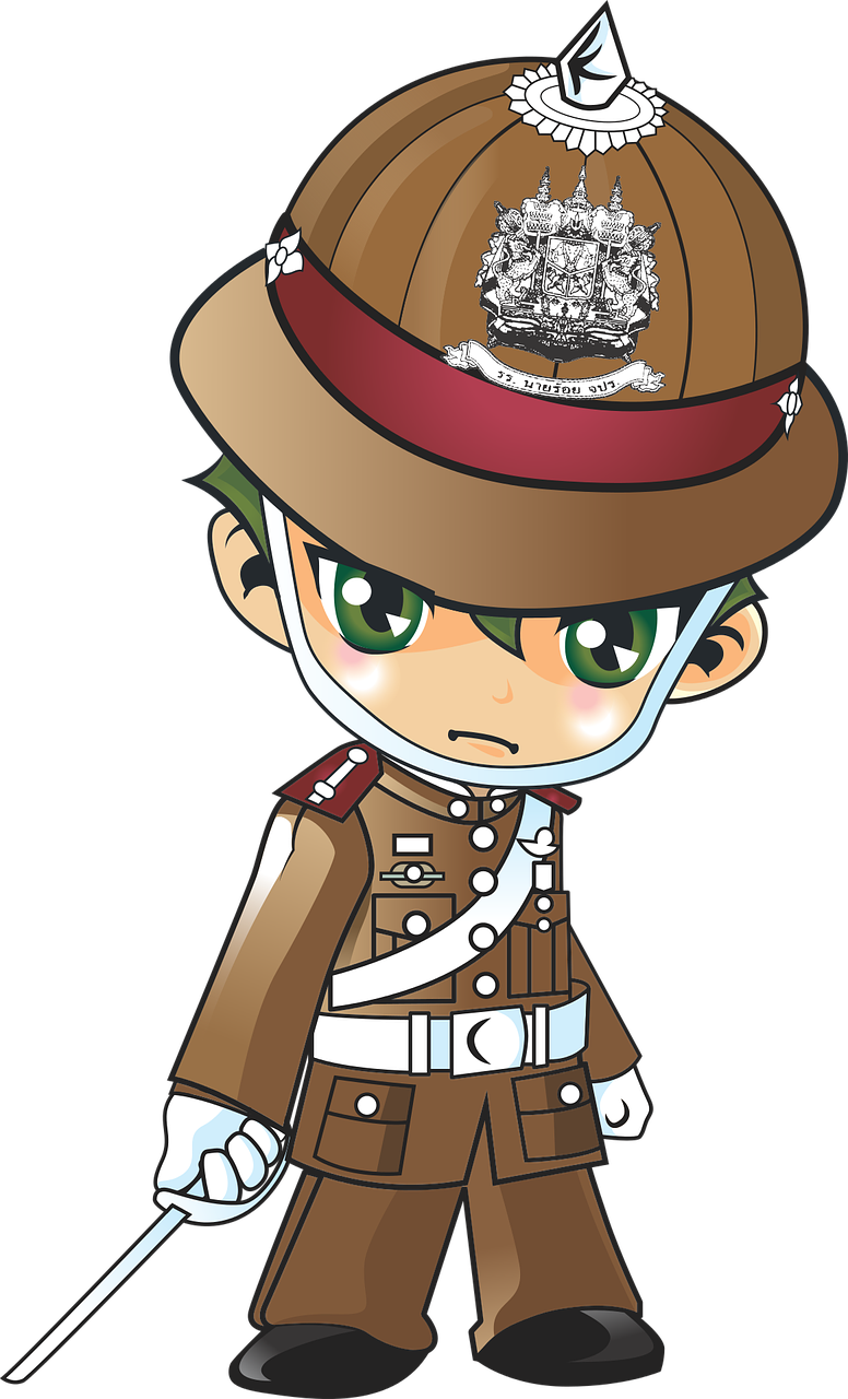 Police Cartoon Character Png Image - ตํา ร ว จ การ์ตูน (776x1280)