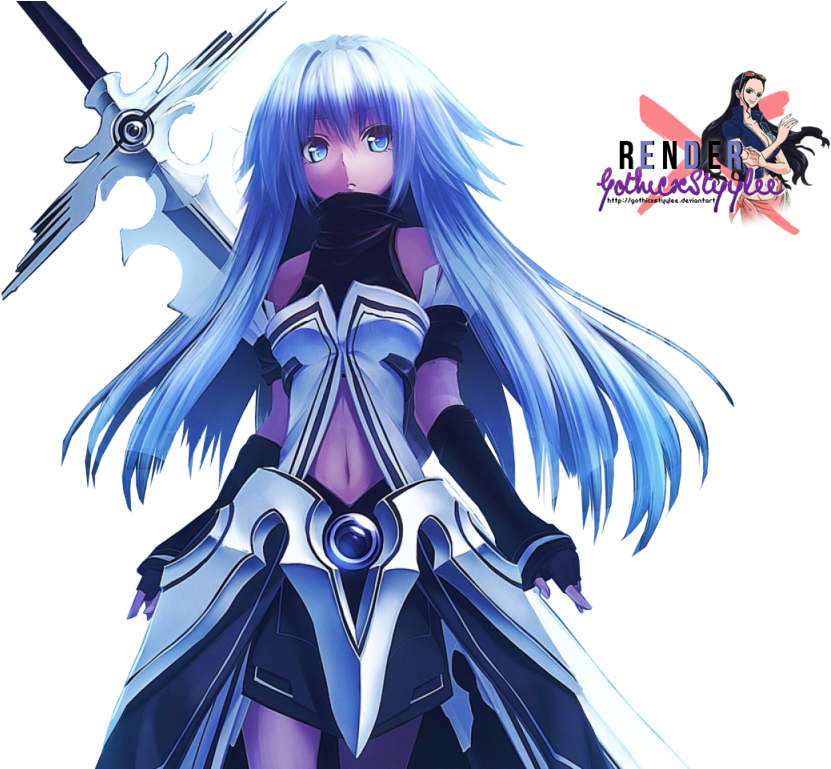 Blue Eyes Weapons Blue Hair Armor Twintails Simple - Anime Girl White Hair Blue Eyes (1024x768)