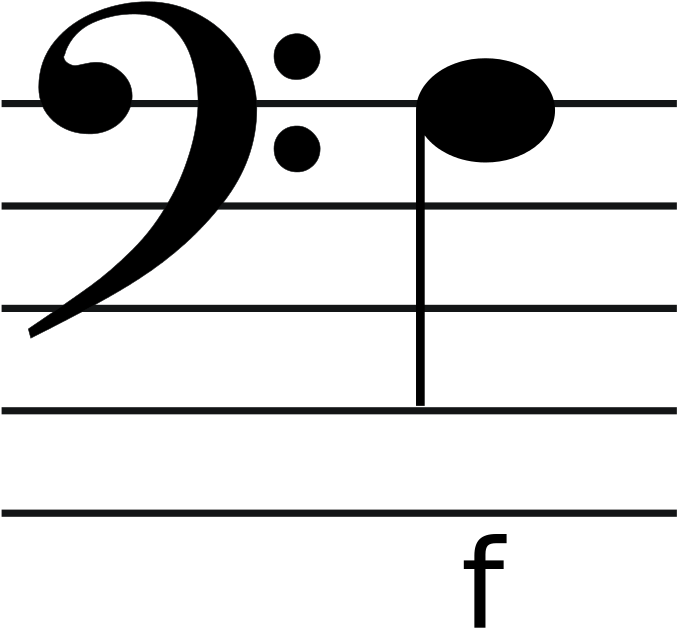 Clip Arts Related To - F Bass Clef (691x1024)