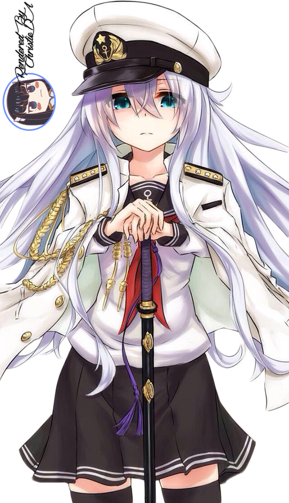 Anime Girl With White - Anime Girl White Hair (564x980)