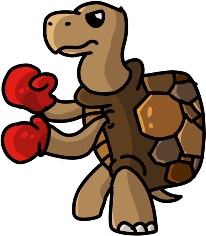 Boxing Turtle By Eclipsew01f - Boxing Turtle (856x933)