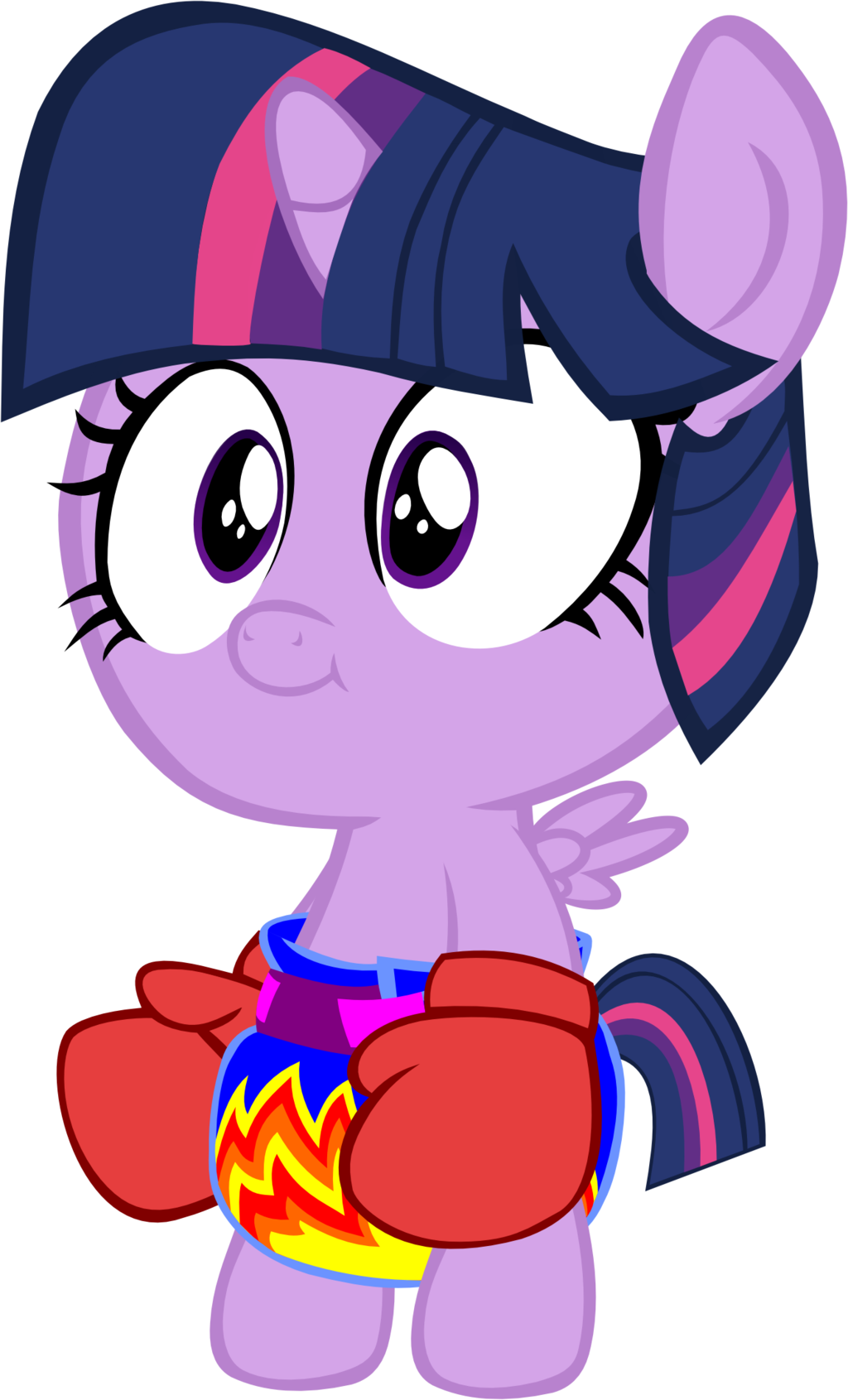 Baby Princess Twilight Sparkle Boxer By Megarainbowdash2000 - Pony Boxing (1024x1691)