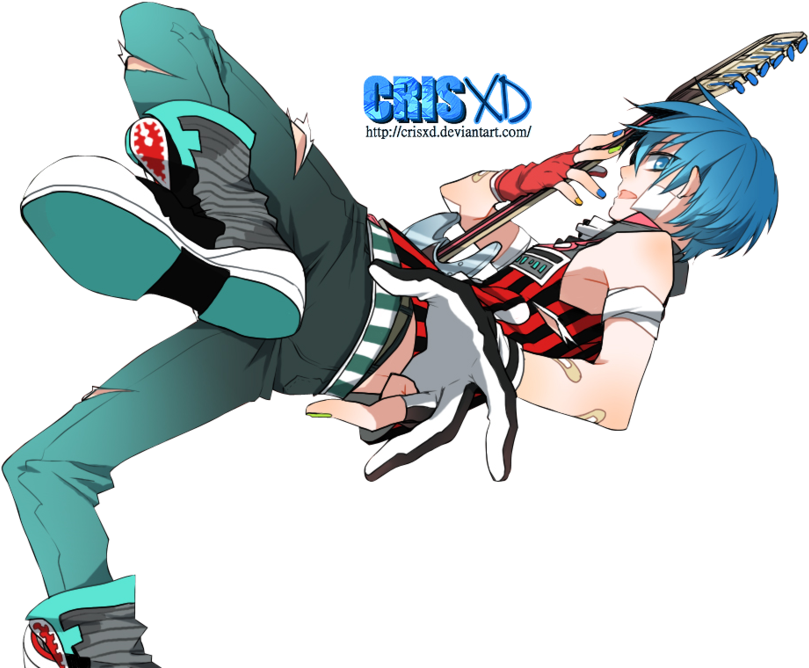 Blue-haired anime characters with transparent backgrounds - wide 6