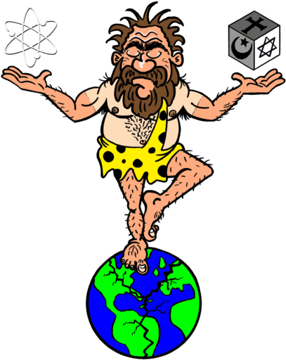 Cropped Caveman Yogi White Atom - Cave (512x512)