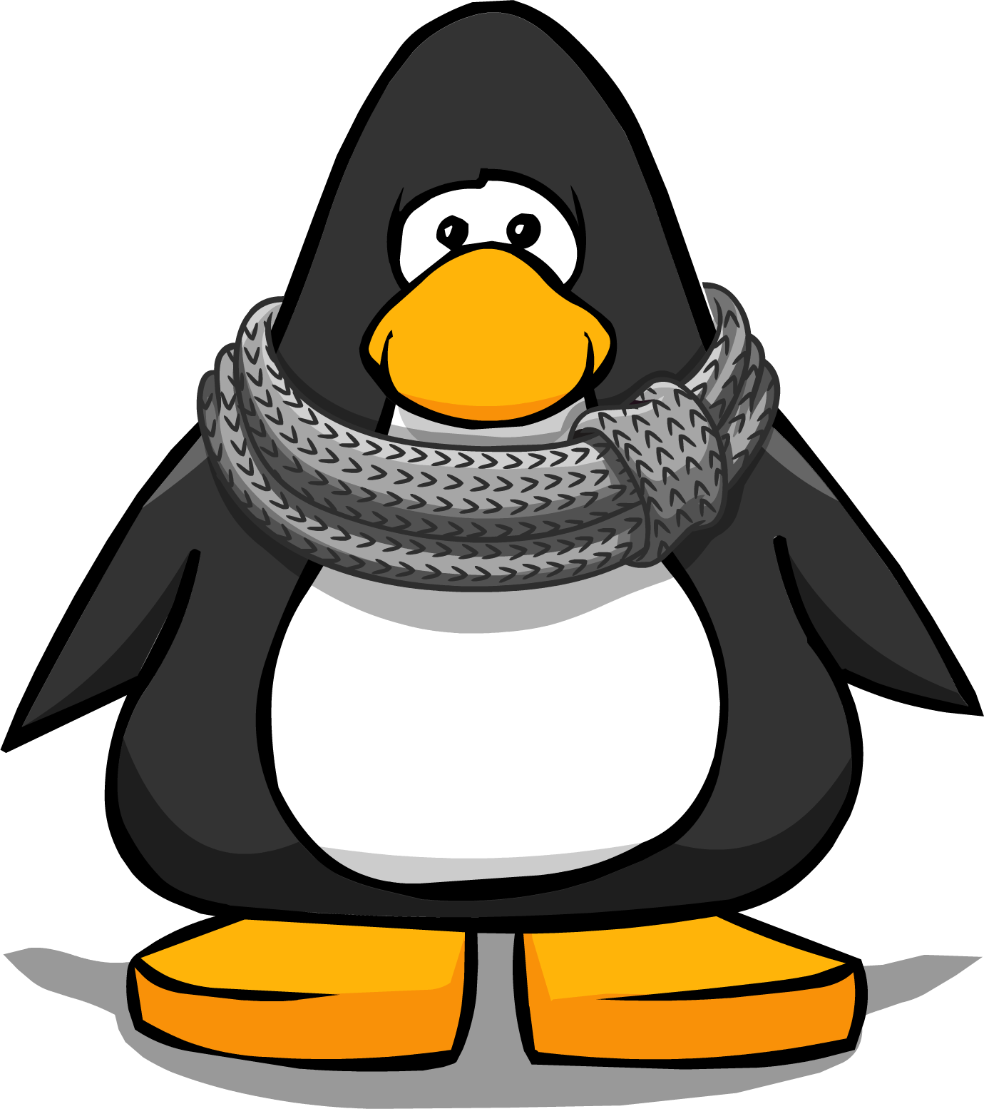 Infinity Clipart Infinity Scarf - Club Penguin Black Penguin (1380x1554)