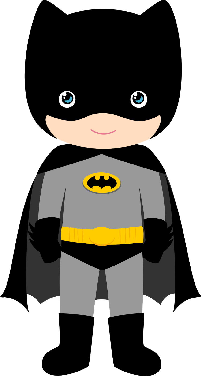 Characters Of Batman Kids Version Clip Art - Batman Baby (862x1600)