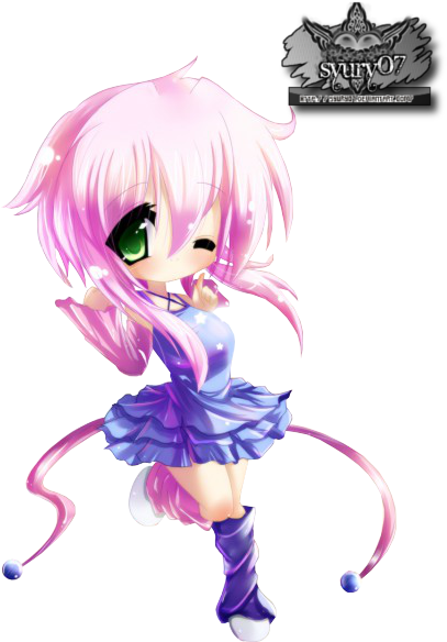 Dancing Anime Girl Render - Cartoon (428x600)