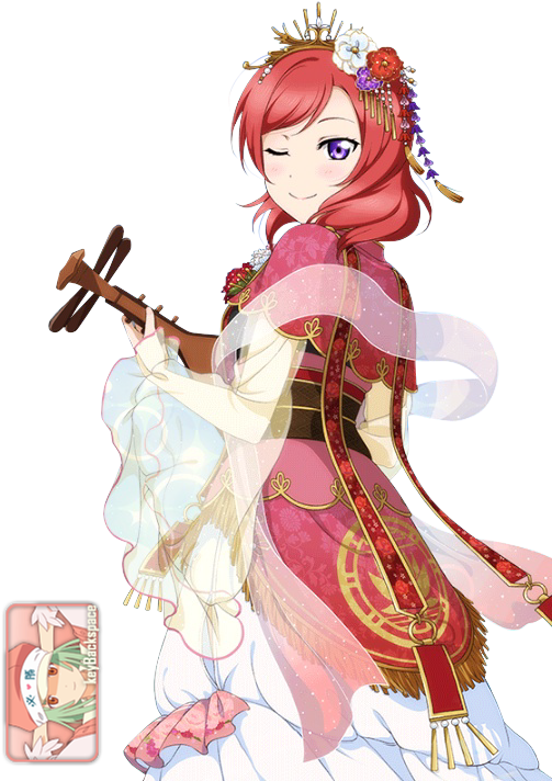 Render By Azizkeybackspace On - Maki Nishikino Sr Cards (512x720)