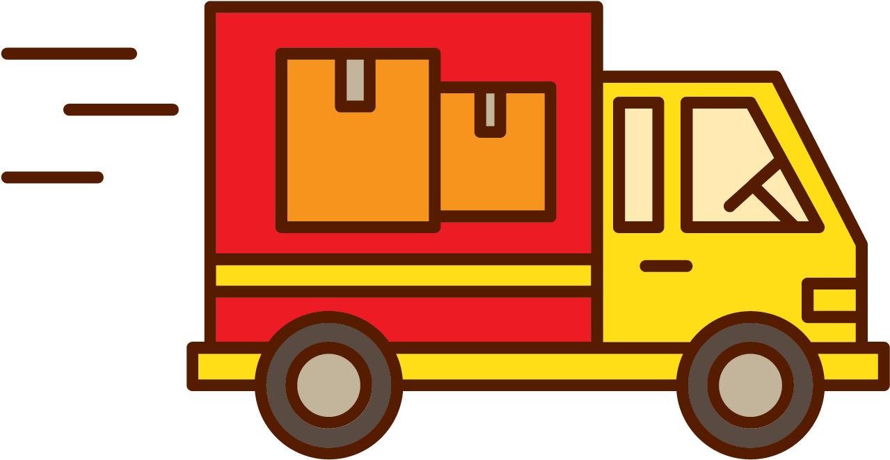 Logistics Cargo Freight Transport - Vector Camion De Entrega (1324x973)