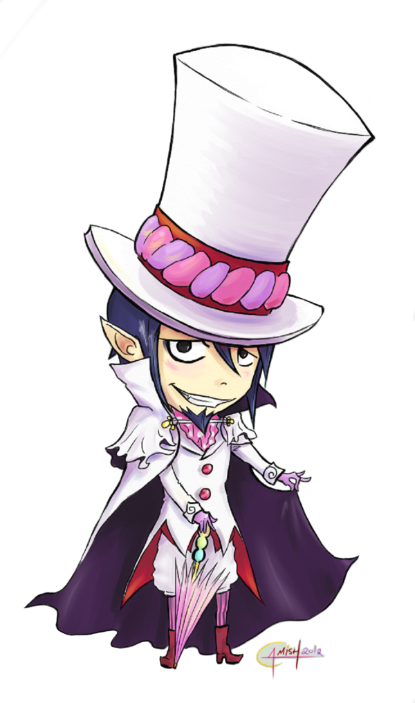 Chibi Mephisto By Camishcd - Mephisto Pheles Chibi Png (600x1017)