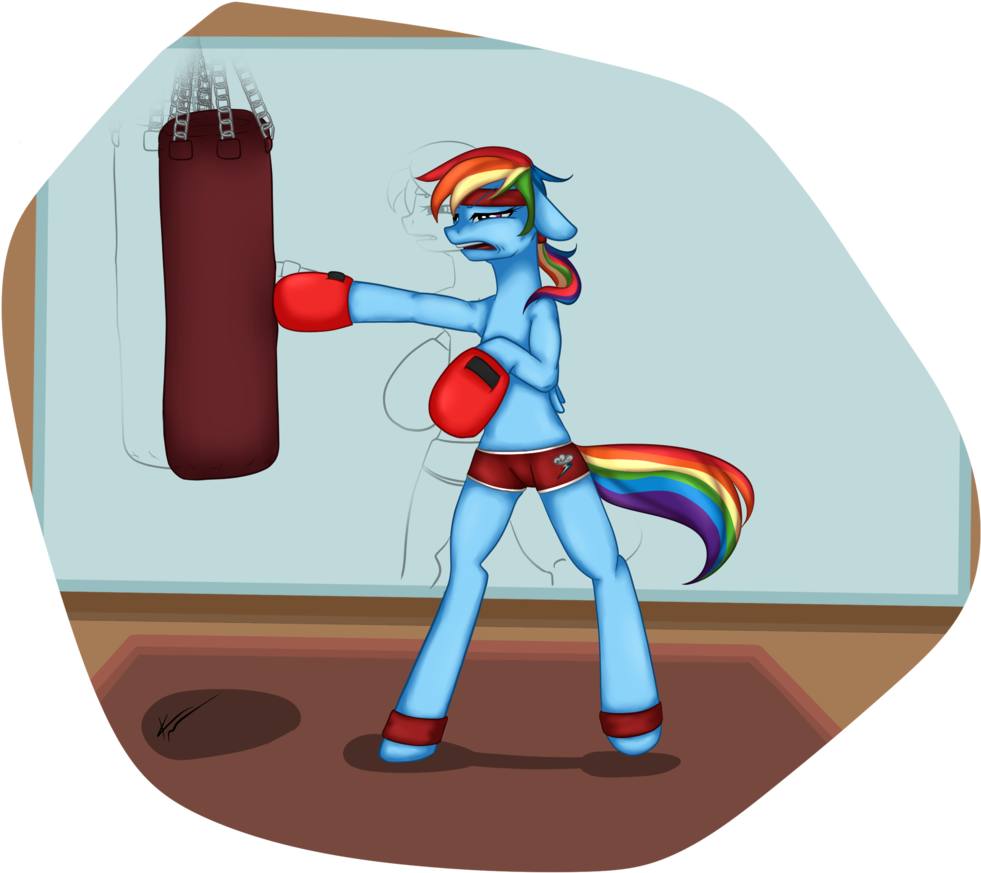 Rainbow Dash Boxer By Koko-nya - Rainbow Dash (1024x929)