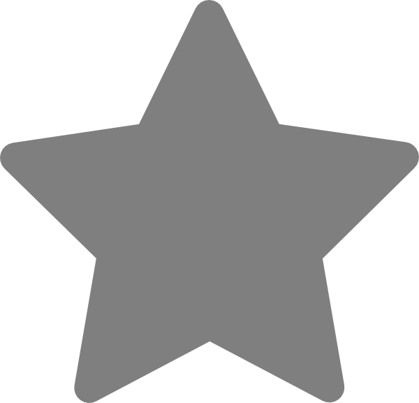 Silver Squad - Grey Star Icon Png (600x577)