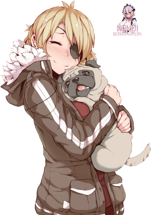 Height=510]http - //fc04 - Deviantart - Net/fs7 Png - Anime Girl With Pug (573x750)