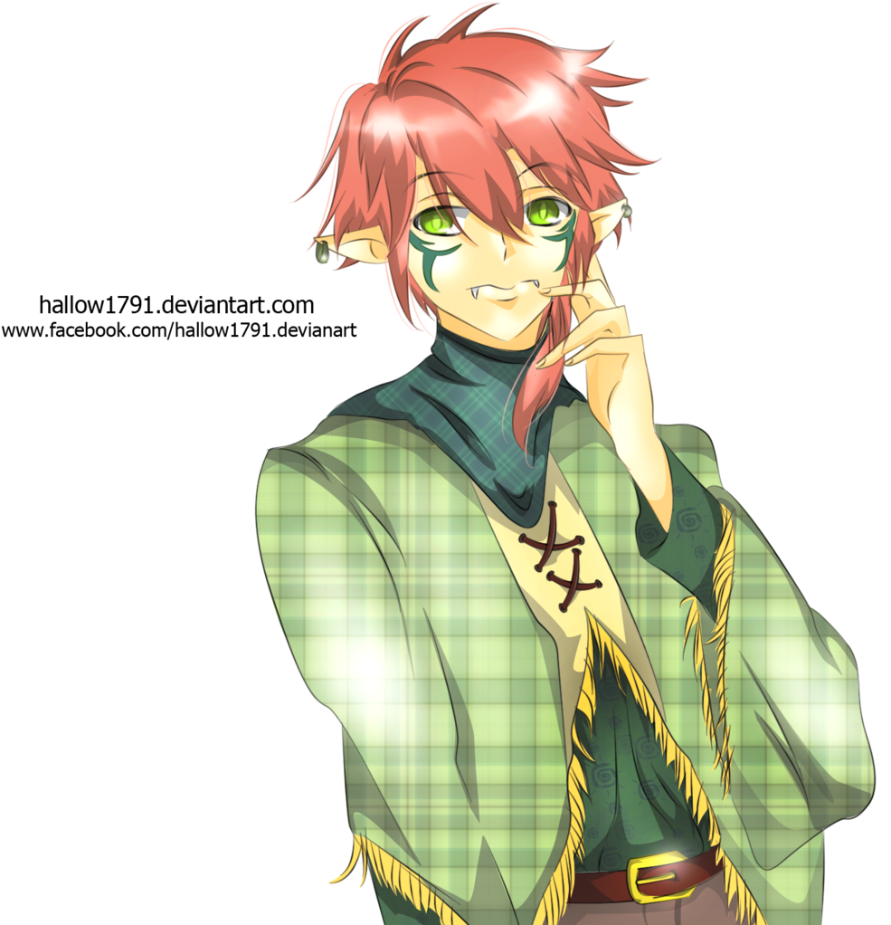 Commission Point ~ Elf Boy Nairen By Hallow1791 - Anime Christmas Elf Boy (1024x1024)