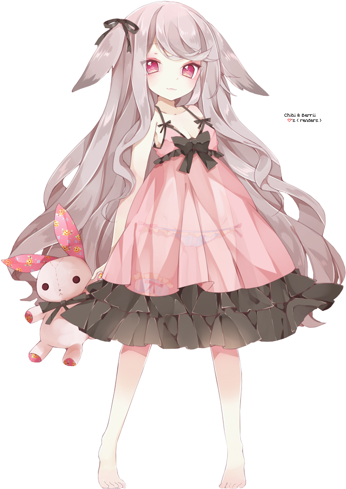 Anime Render 36 By Michelleurs On Deviantart - Little Anime Girl With Grey Hair (714x1000)