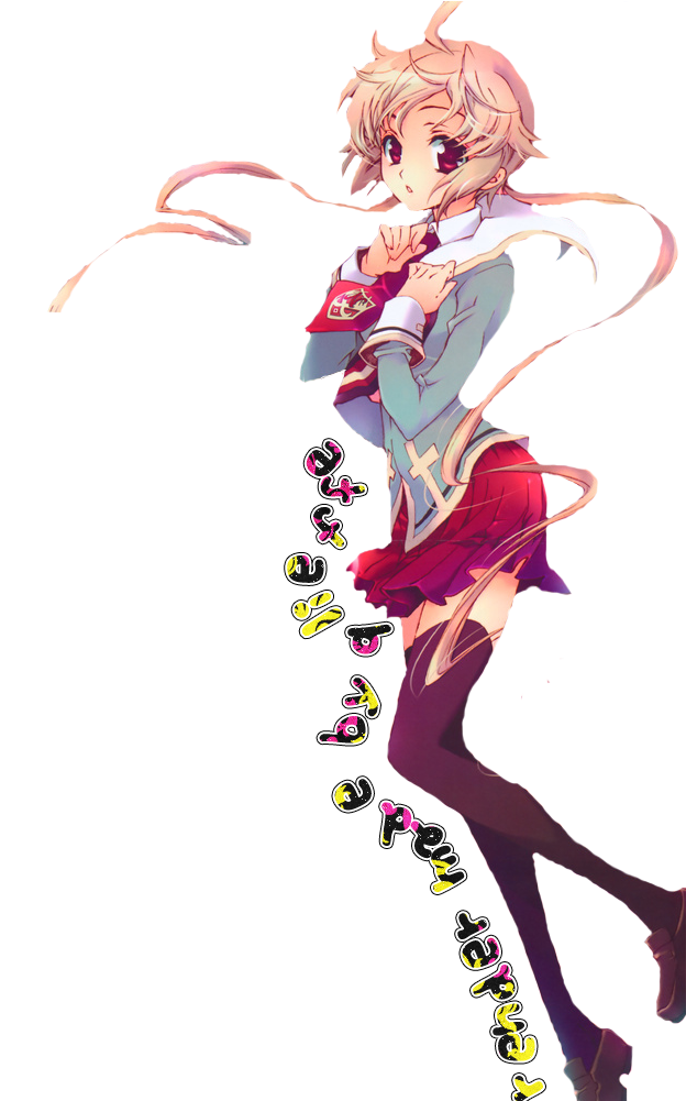 Anime Girl Render By Qlieffe On Deviantart - Anime Artist Girl Render (691x1000)