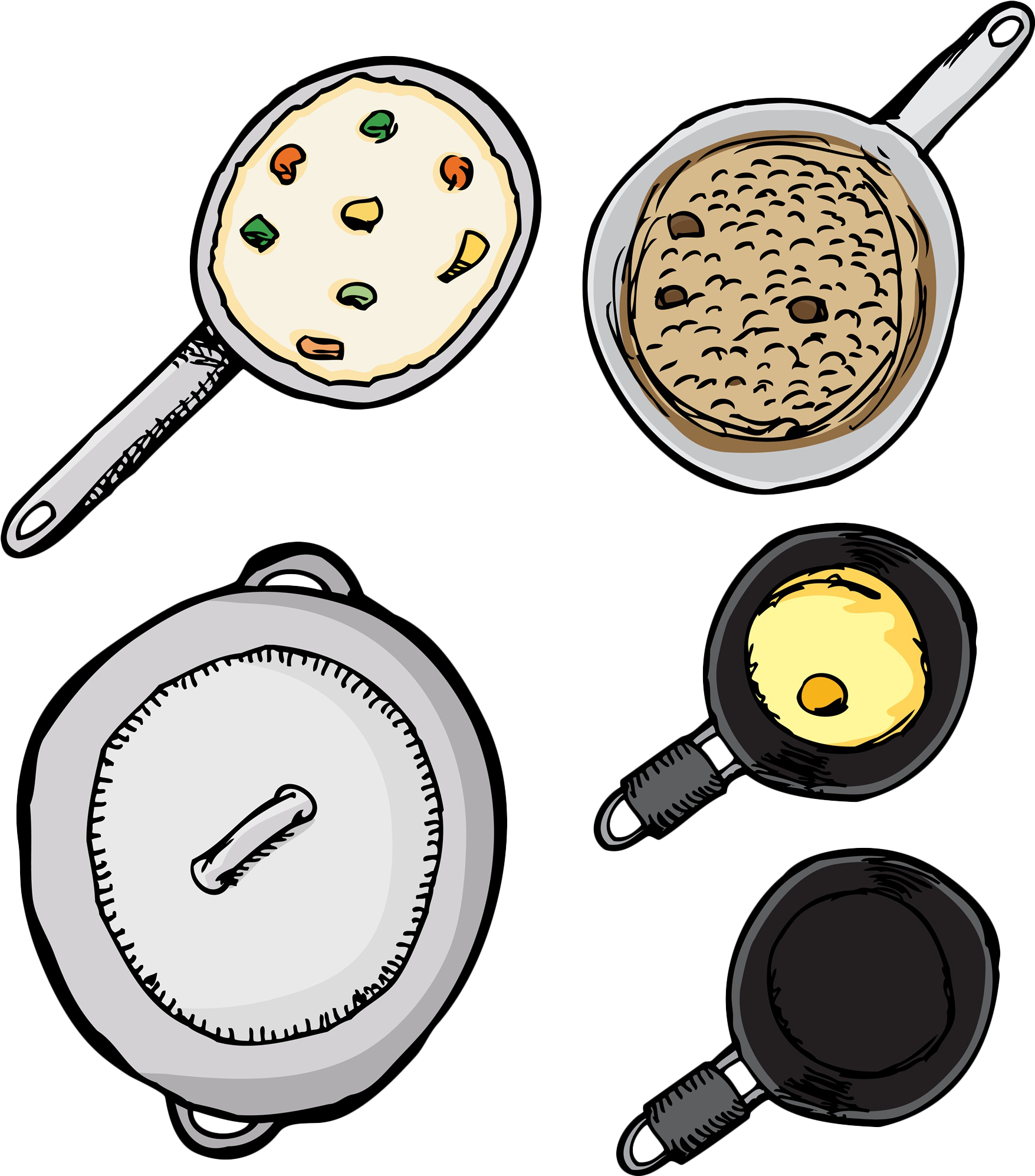 Frying Pan Clip Art - Frying Pan Clip Art (1891x2074)