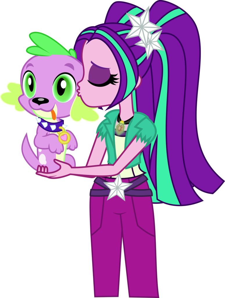 Cute, Equestria Girls, Eyes Closed, Interspecies, Kissing, - Aria Blaze Kissing (774x1024)