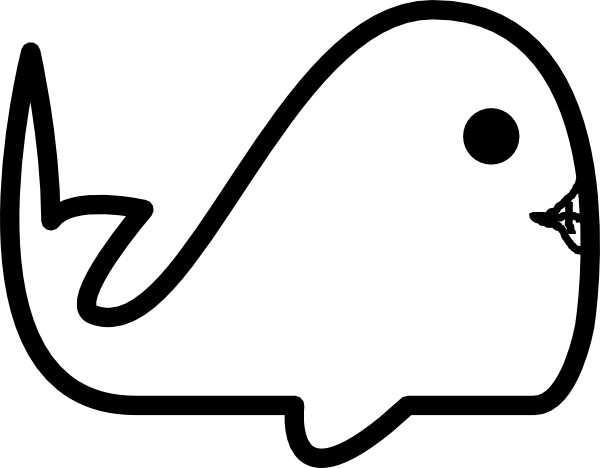 Surfer Green Whale Clip Art At Clker - Cetacea (600x468)