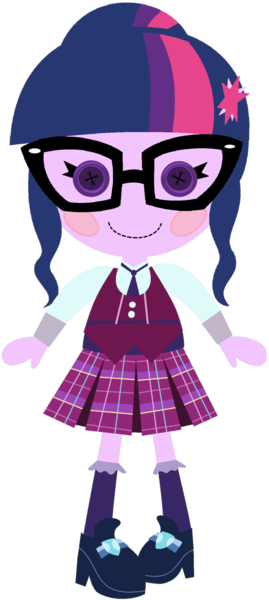 Doll, Equestria Girls, Human Twilight, Lalaloopsy, - Cartoon (269x600)