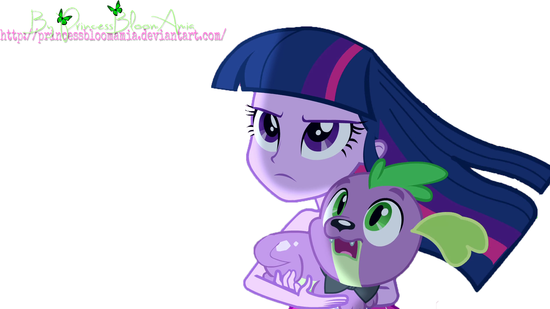 Princessbloomamia Equestria Girls Twilight Sparkle - Spike (1920x1080)
