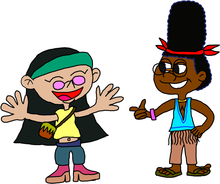Kuki And Gerald As Hippies By Ktd1993 - Cartoon (1032x774)
