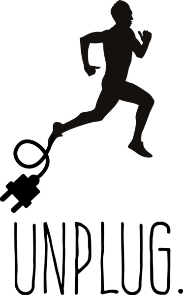 Runner Sticker Mount Inspiration Apparel - Running Silhouette (372x599)