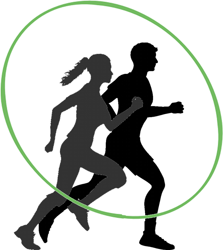 The 5-week Transition Plan For New Runners - Man And Woman Running Silhouette (1000x1000)