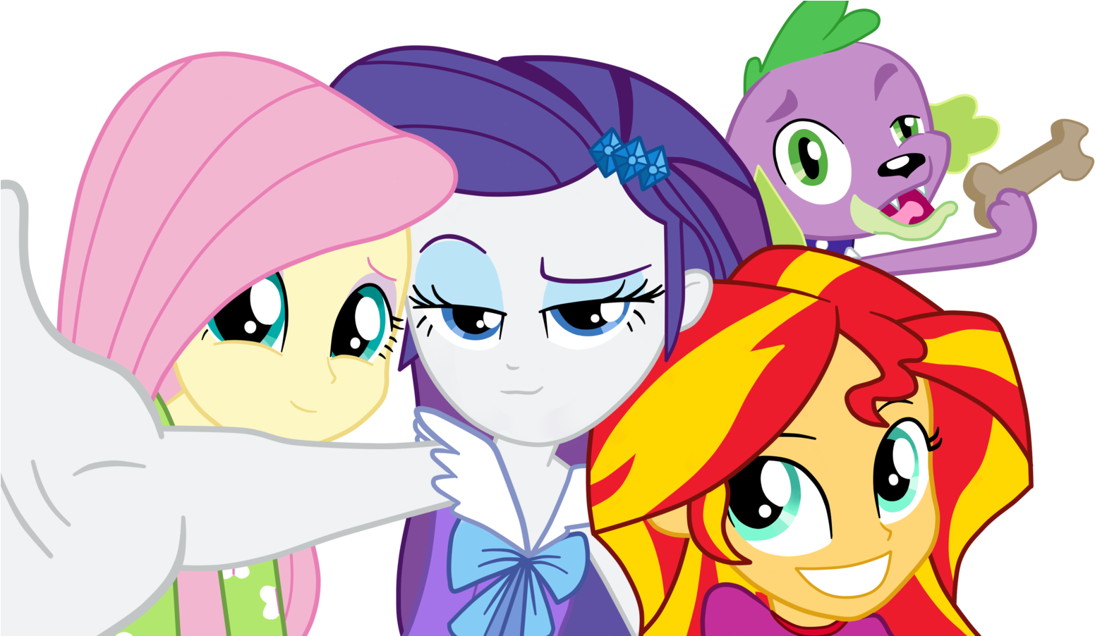 Rainbow Rocks, Sunsets, Equestria Girls, Discord, Fluttershy, - My Little Pony Equestria Girl Yuri (1600x901)