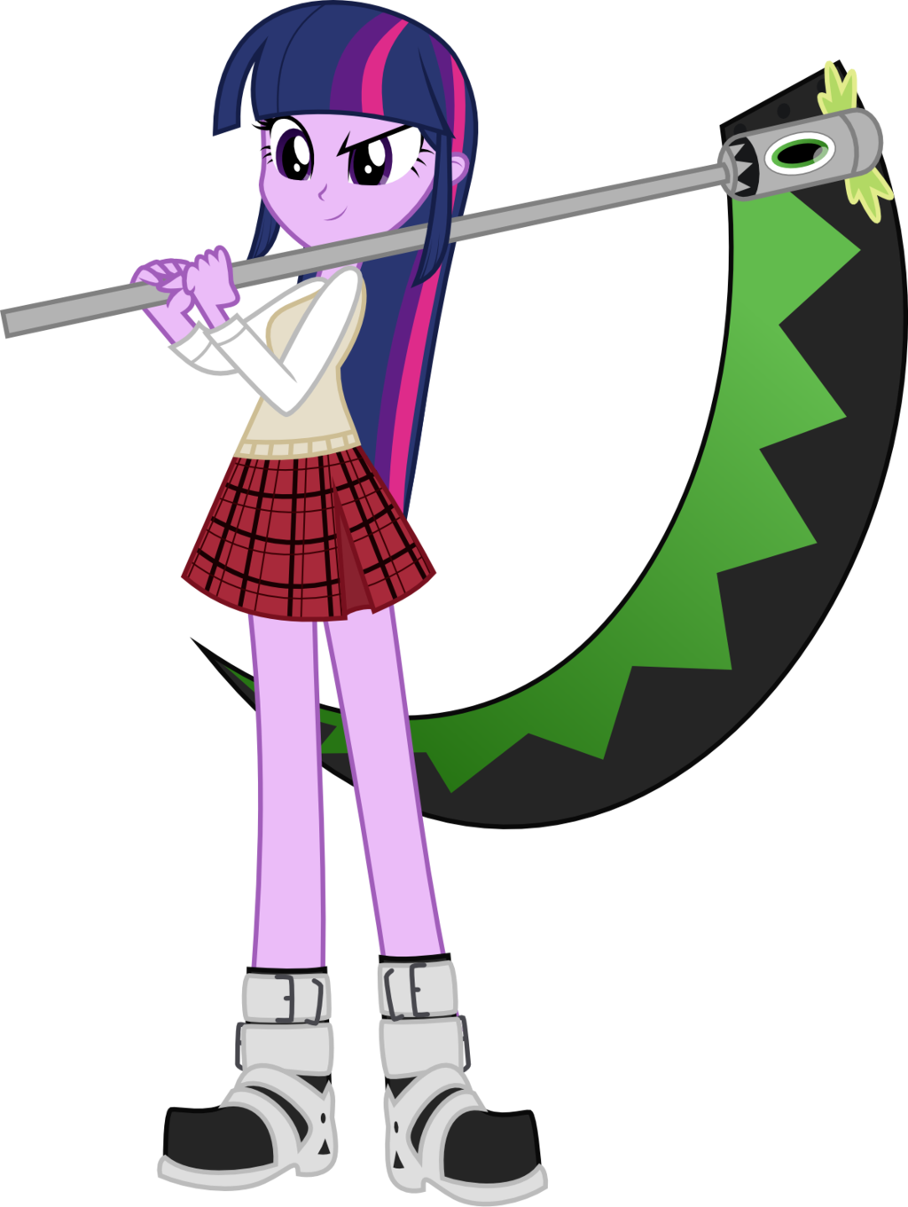Bubblestormx, Crossover, Equestria Girls, Safe, Scythe, - Equestria Girls And Soul Eater (1024x1361)
