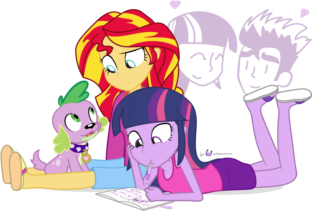 Clothes, Diary, Dog, Doodle, Equestria Girls, Flash - Paper (1100x750)