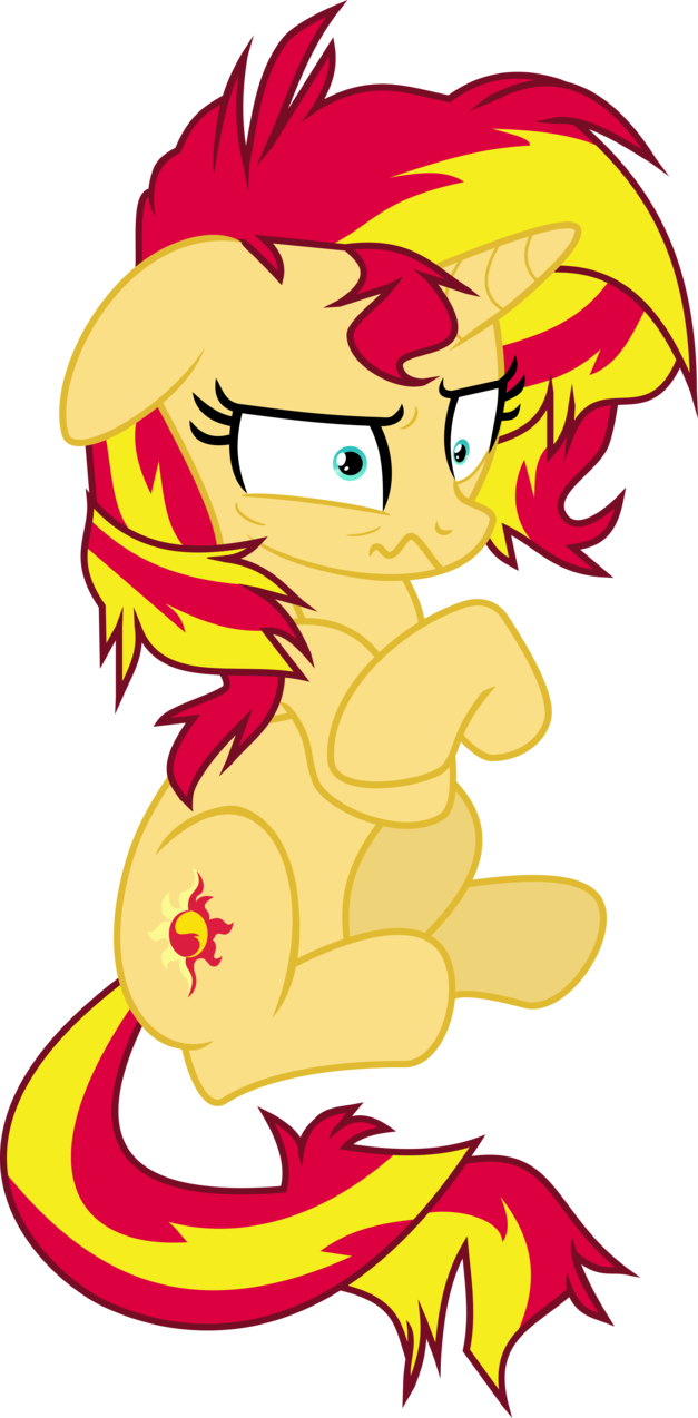 Neglected Sunset Shimmer By Mlp Sunset Shimmer Vector - Sunset Shimmer (627x1274)