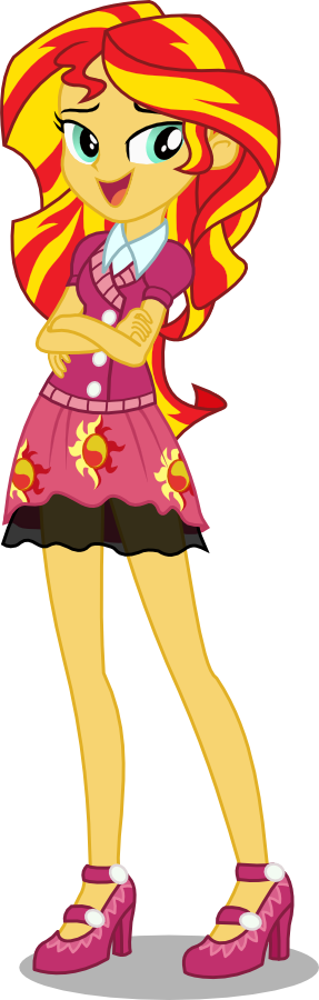 Equestria Girl Sunset Shimmer Dress Up (287x900)