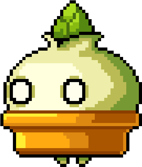 Potted Plant - Potted Plant Pixel Art (580x640)