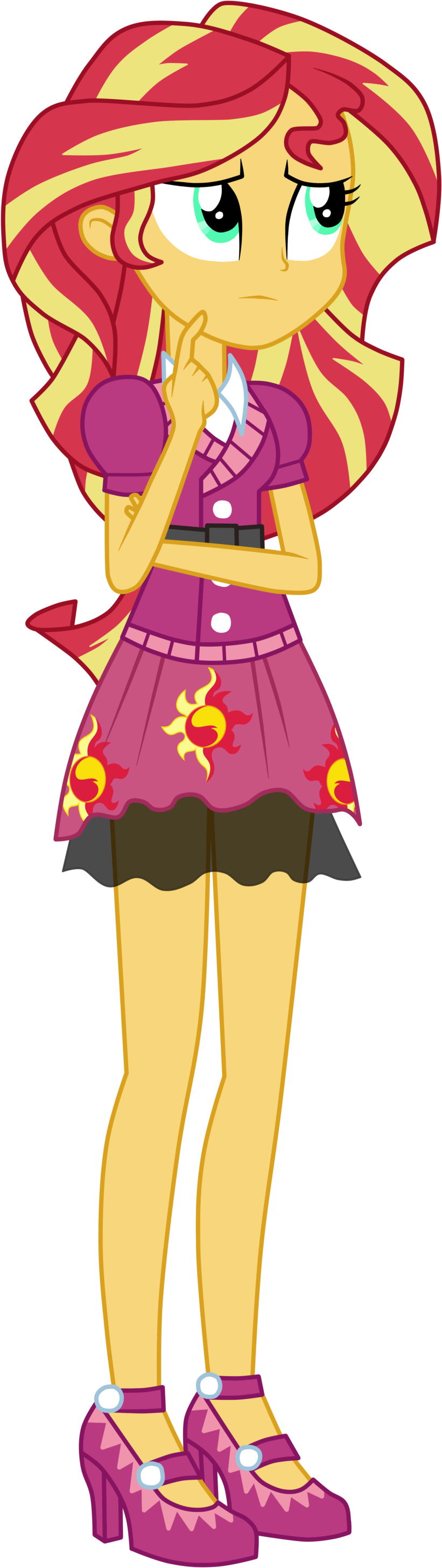 And, For The Semi Sandwich Pov Of Sunset's Mouth, You - Equestria Girls Friendship Games Sunset Shimmer (1024x3165)