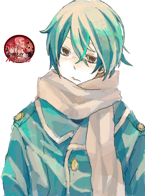 Anime Boy Render 2 By Notsocreativ - Blue Anime Guy Render (480x640)