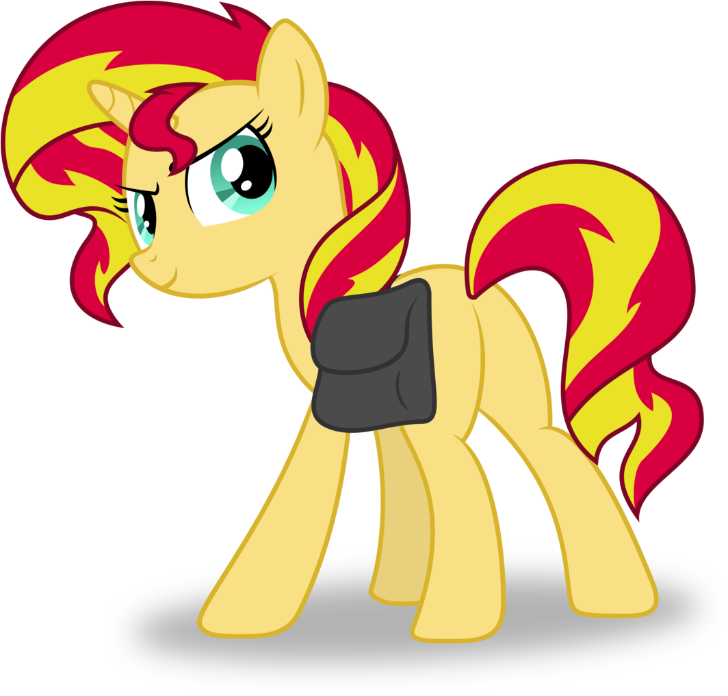 Sunset Shimmer Sees You Mlp Sunset Shimmer Vector Pony - My Little Pony Sunset Shimmer (1077x1024)