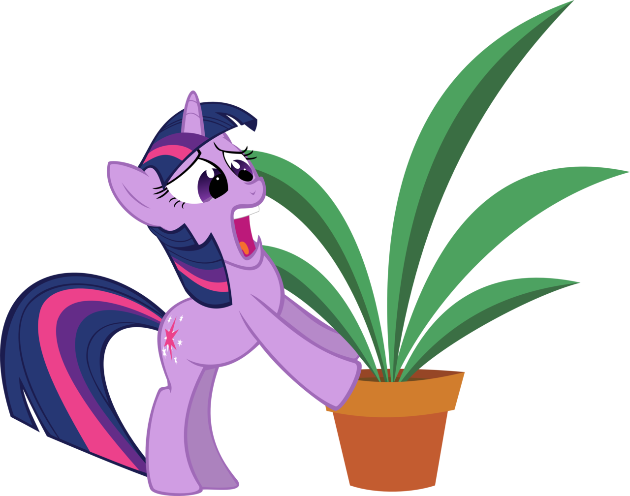 Binaryninj4, Green Isn't Your Color, Plant, Pony, Pot, - Cartoon (1280x1008)