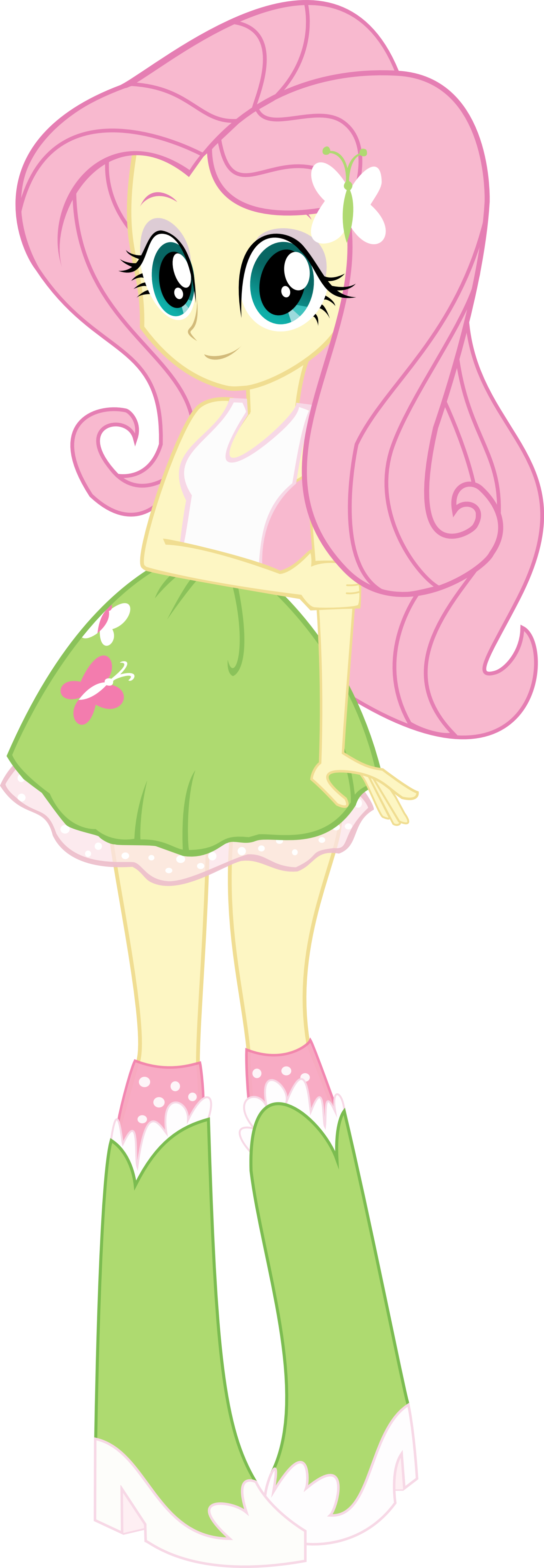 Fluttershy Eq By Jailboticus - Fluttershy Equestria Girl (1600x4615)
