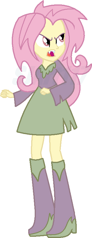 Flutterbat Equestria Girls By Sjart117 - My Little Pony Equestria Girls Flutterbat (328x816)
