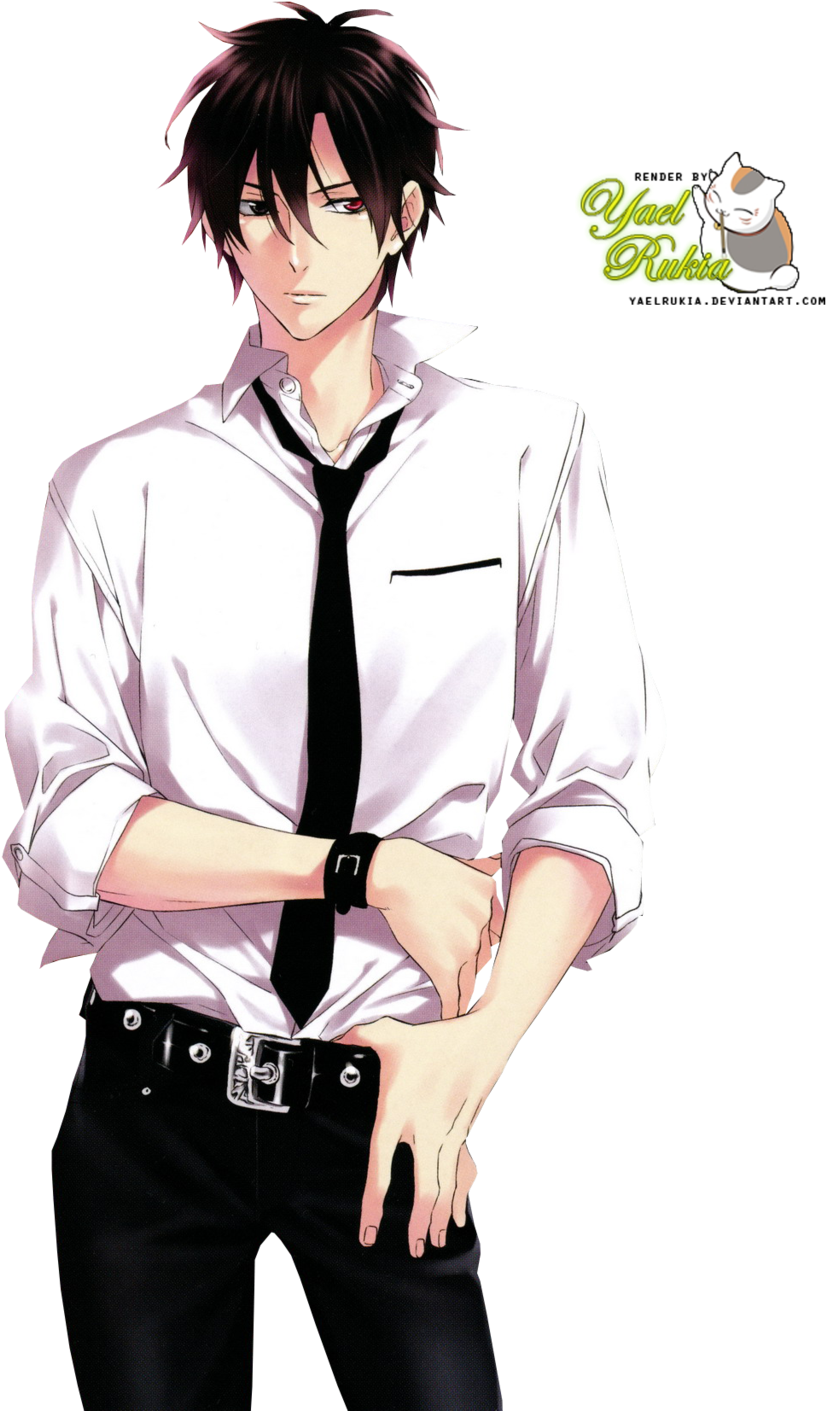 Saitou Yakumo By Yaelrukia Render - Shinrei Tantei Yakumo Manga Cover (1024x1452)