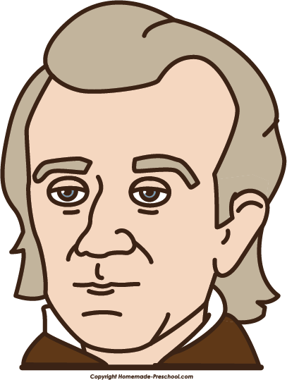 Presidents Clipart Polk - Draw James K Polk (407x539)