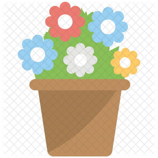 Potted Plant Icon - Houseplant (512x512)