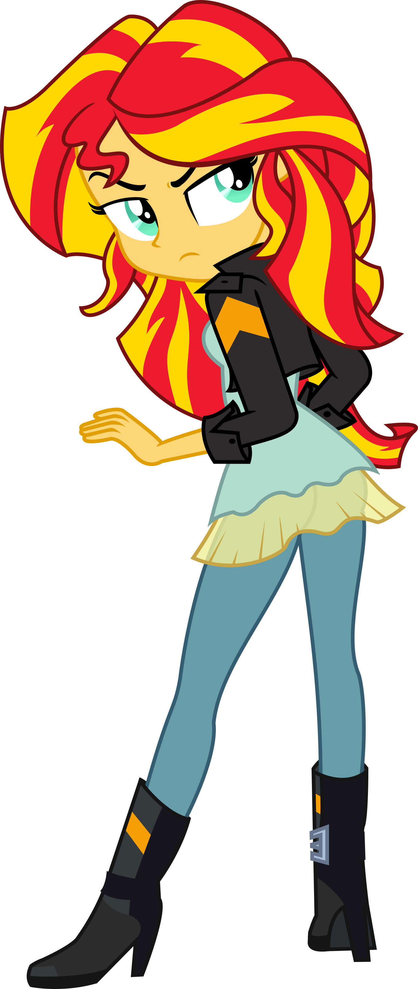 Sunset Shimmer Equestria Girls Vector - Sunset Shimmer Equestria Girl (1363x3223)