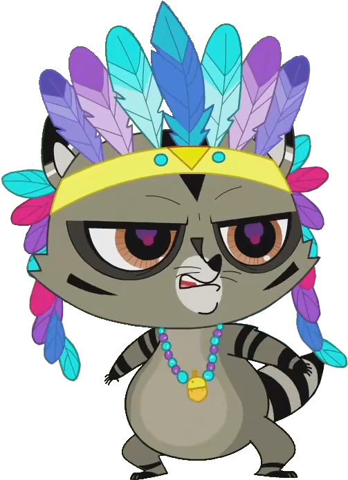 Lps Raccoon Chief Vector By Varg45 - Cartoon (589x788)