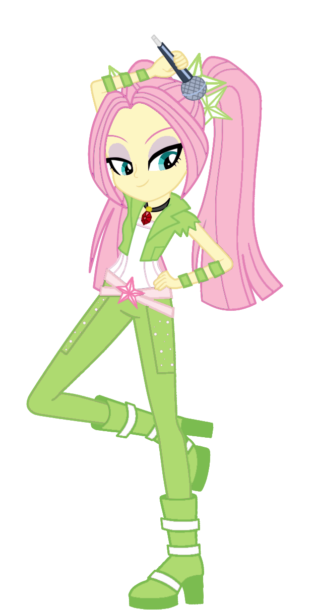 Fluttershy Aria By Iamsheila - Dazzlings Fluttershy (630x1269)