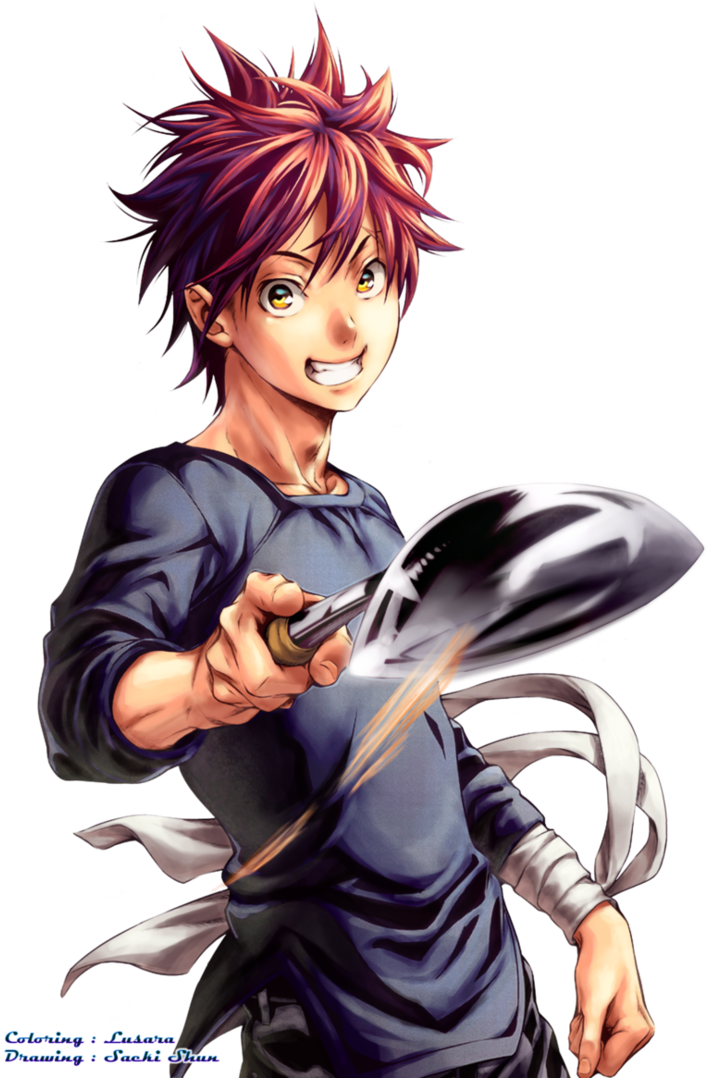 Transparent Background By Lusara - Shokugeki No Soma Soma (740x1080)