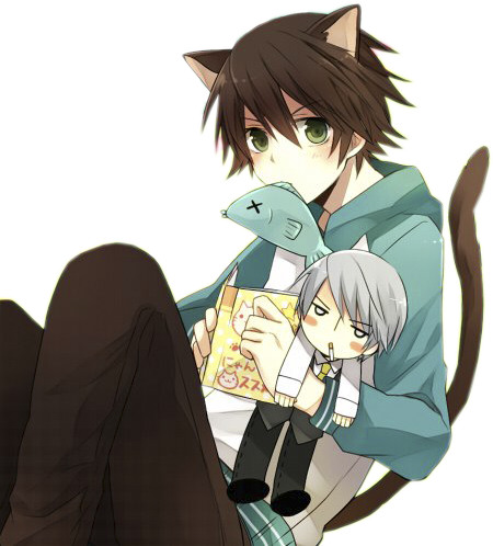 Misaki Takashi Render By Ruii-neko - Junjou Romantica Misaki Neko (450x498)